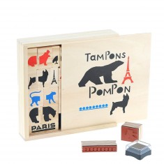 Pompon-Stempelbox