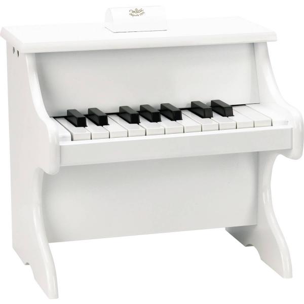 Piano blanco de 18 teclas con partitura. - Vilac-8374