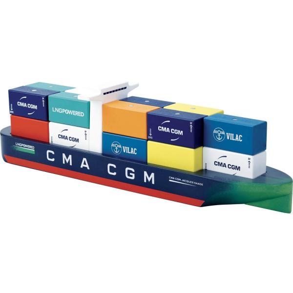 Hölzernes Containerschiff: CMA CGM Jacques Saade - Vilac-2356S