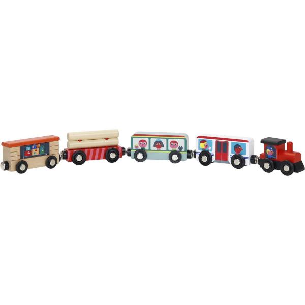 Grand Express wooden train by Ingela P Arrhenius - Vilac-7606S