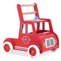 Chariot de marche : camion de pompiers