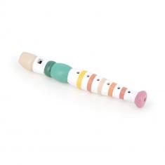 Multicolor Striped Wooden Flute, Animals of the World - Sarah Betz