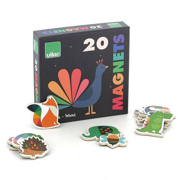 Box of 20 animals magnets - Andy Westface - Vilac-7421