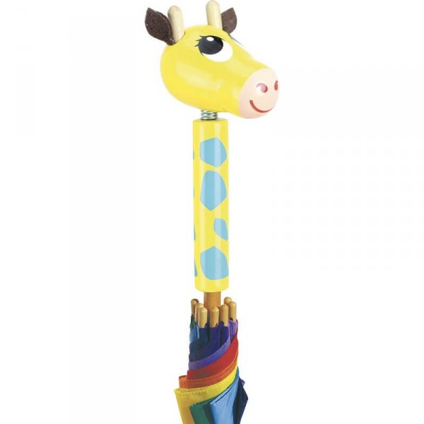 Giraffe Flip Flap wooden umbrella - Vilac-4417S
