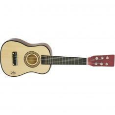 Guitare en bois naturel