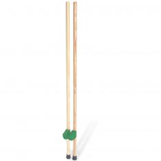 Pair of wooden stilts 1.30 m - Green