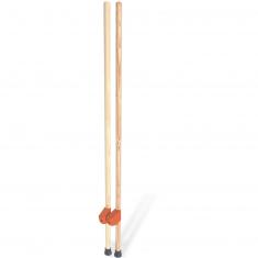 Pair of wooden stilts 1.30 m - Red