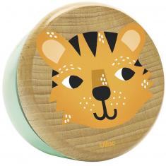 Spieluhr aus Holz: Tiger