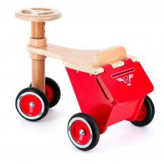 Small wooden postman tricycle