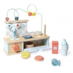 Wooden kitchen: Multi-activity learning kitchen