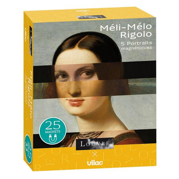 Funny hodgepodge - 5 magnetic portraits - Louvre Museum - Vilac-9503