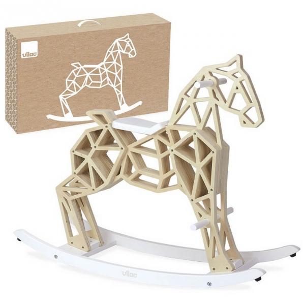 Jouet à bascule en bois : cheval à bascule diamant - Vilac-1119