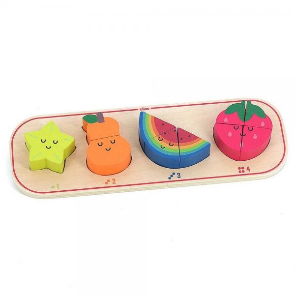  Recuadro de madera: Estoy aprendiendo a contar frutas. - Vilac-7424