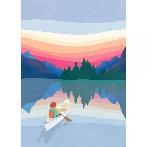 Puzzle 1000 pièces : Lever de soleil en pagaie par Maude Gervais - Villager-78346