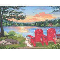 Puzzle 1000 pièces : Pays des chalets par Nicolle Lalonde