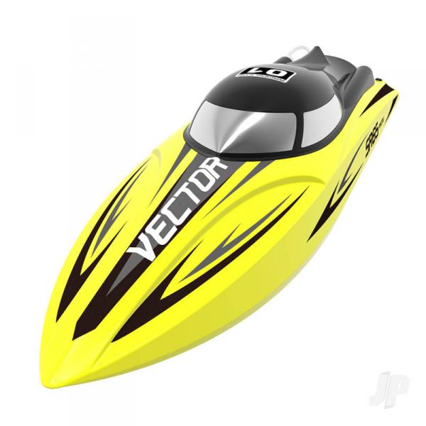 Bateau RC Course Vector SR65 Brushed RTR Jaune - VOL79205BY