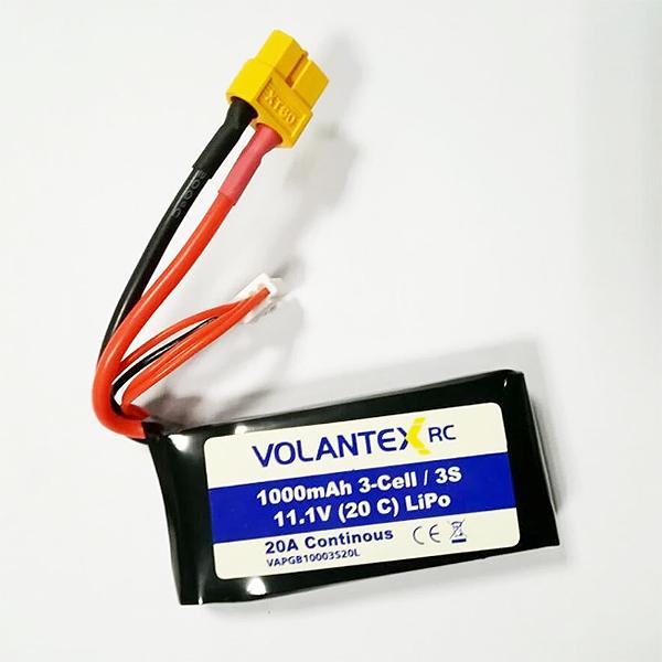 LiPo 3S 1000mAh 11.1V XT60 Battery (SR48BL) - VOLPB3109