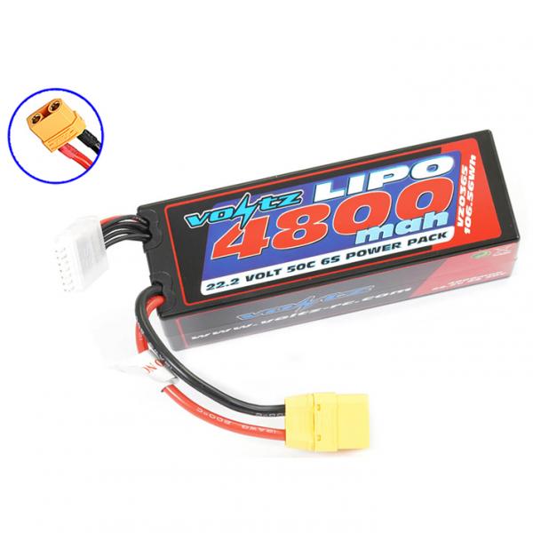 Voltz 4800Mah Hard Case 22.2V 50C Lipo Stick Pack Xt90 - VZ0365XT90