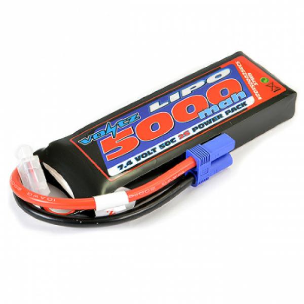 Voltz 5000Mah 7.4V 50C Lipo Battery W/Ec5 - VZ0550002SEC5