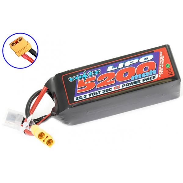 Voltz 5200Mah 22.2V 30C Lipo Battery Xt90 - VZ0452006SXT90