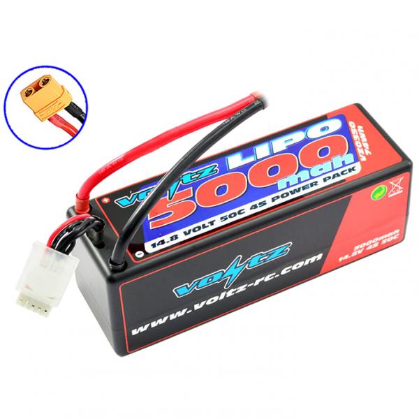 Voltz 5000Mah Hard Case 14.8V 50C Lipo Stick Pack Xt90 - VZ0350XT90