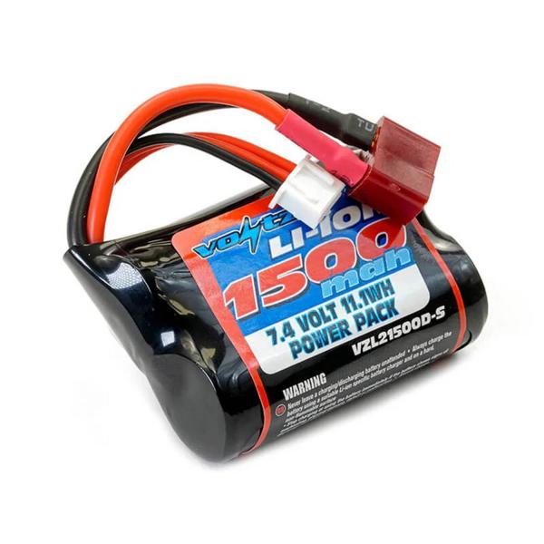 Batterie Li-Ion Votz courte avec  Deans t-Plug - 1500 mah - 7,4 V - VZL21500D-S