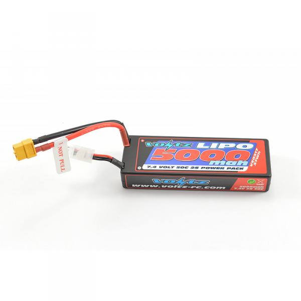 Voltz 5000Mah 2S 7.4V 50C Hard Case Stick Battery Xt60 - VZ0317XT60