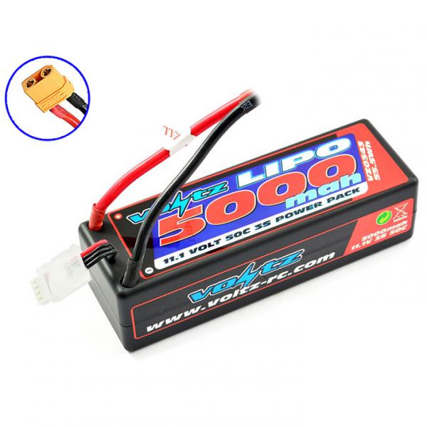 Voltz 5000Mah Hard Case 11.1V 50C Lipo Stick Pack Xt90 - VZ0343XT90