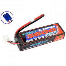 Voltz 3600Mah Hard Case 11.1V 40C Lipo Stick-Low Pro 3S Size- EC5