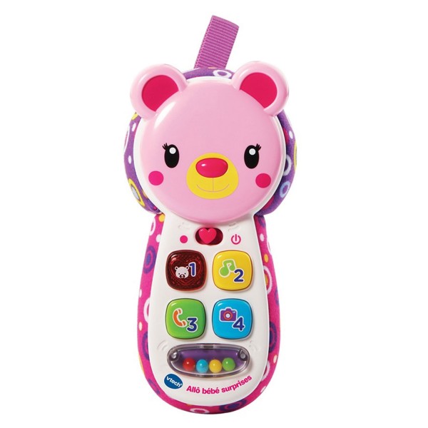 Hochet Allô Bébé surprises rose - Vtech-502755