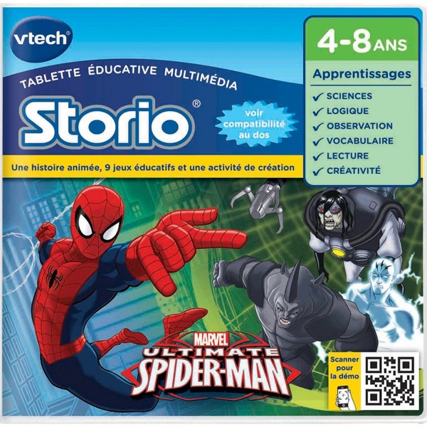 Jeu pour console de jeux Storio : Spiderman - Vtech-233005
