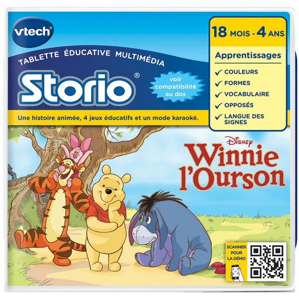 Jeu pour console de jeux Storio : Winnie l'ourson - Vtech-233105