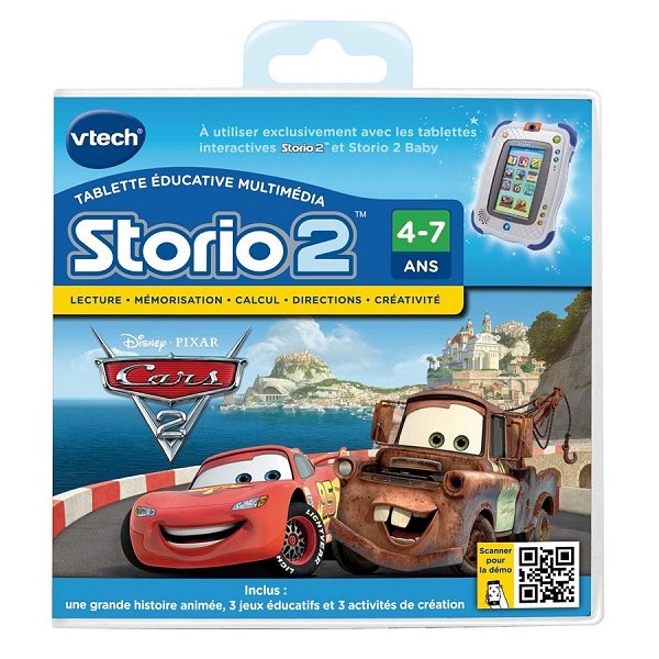 Jeu pour console de jeux Storio 2 : Cars 2 - Vtech-230105