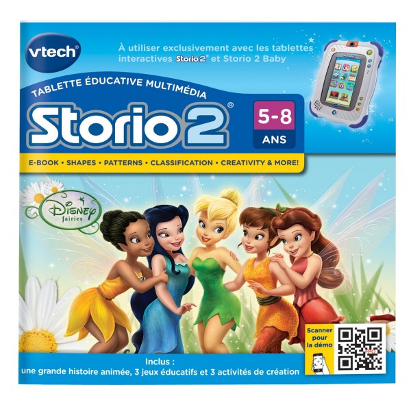 Jeu pour console de jeux Storio 2 : Les fées Disney - Vtech-230305