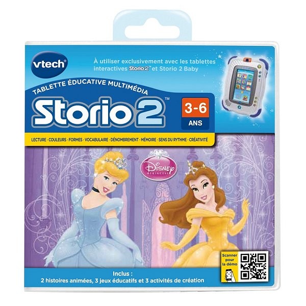 Jeu pour console de jeux Storio 2 : Princesses Disney - Vtech-230205
