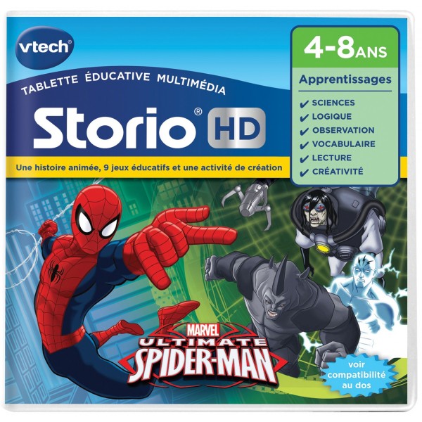Jeu pour console de jeux Storio HD : Spiderman - Vtech-273005