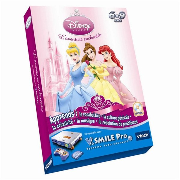 Jeu pour console de jeux Vsmile Pro : Princesses Disney - Vtech-93005