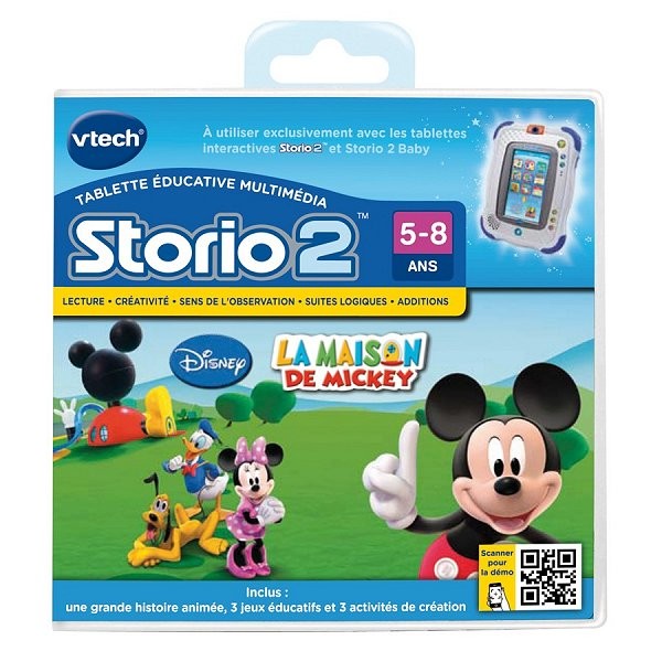 Jeu pour console Storio 2 : La maison de Mickey - Vtech-230405