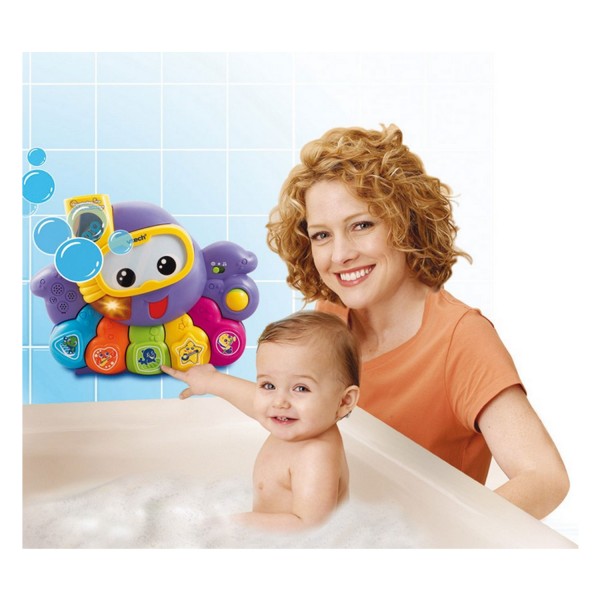 Jouet de bain - INFANTINO - Pieuvre Lumineuse de bain avec anneaux