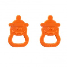 Teething rings 2 Vanilla bottles: Apricot