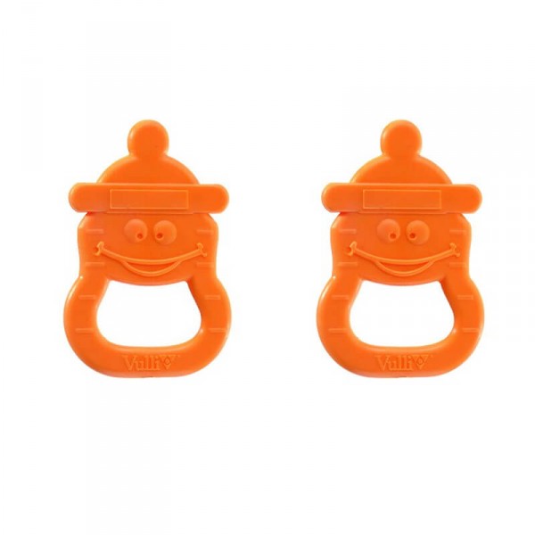Teething rings 2 Vanilla bottles: Apricot - Vulli-200111-4