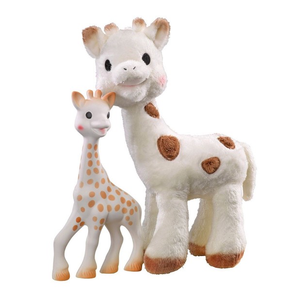 Coffret jouet et peluche : Sophie la girafe et Sophie Chérie - Vulli-516352
