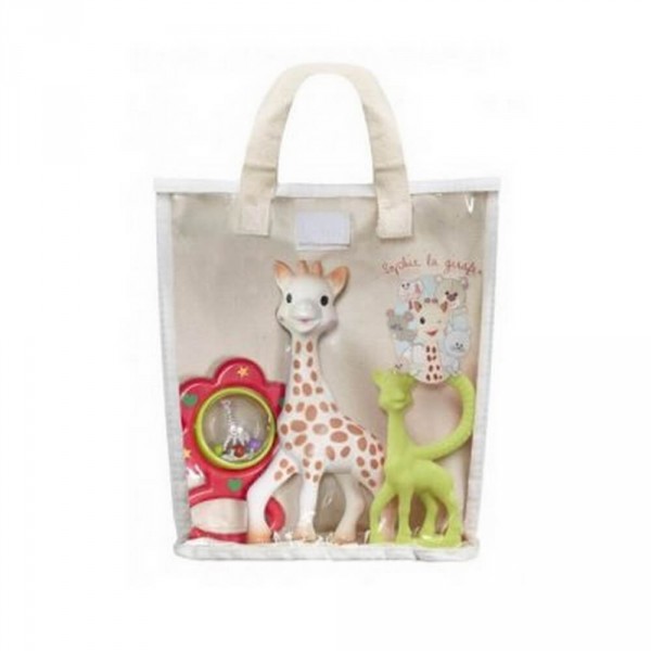 Sophie the Giraffe gift bag with rattle and teething ring - Vulli-516343