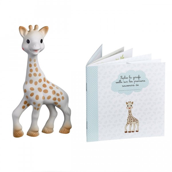 Coffret Sophie girafe et son livre souvenir - Vulli-616310