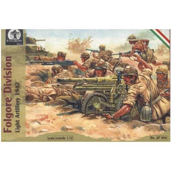 Folgore Division Light Artillery, 1942 - 1:72e - WATERLOO 1815 - Italeri-AP004