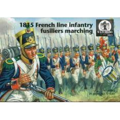 1815 French line infantry fusiliers marching- 1:72e - WATERLOO 1815