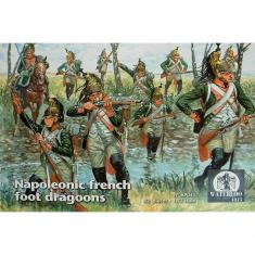 Militärfiguren: Napoleonische französische Drachen zu Fuß