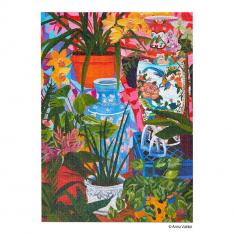 Puzzle 1000 pieces : Tropical Vases
