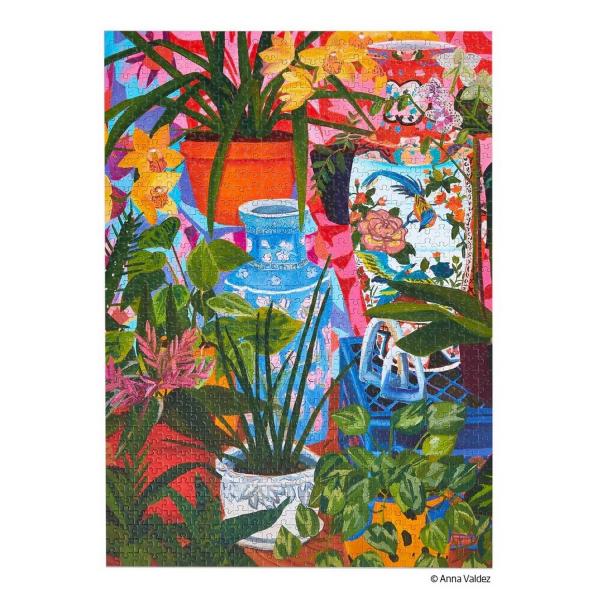 Puzzle 1000 pièces : Vases tropicaux - Werkshoppe-10038