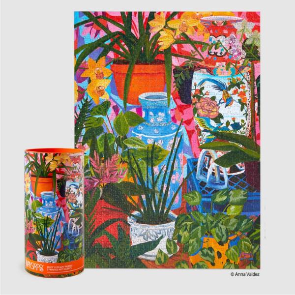 1000 pieces puzzle: Tropical vases - WerkShoppe-38973